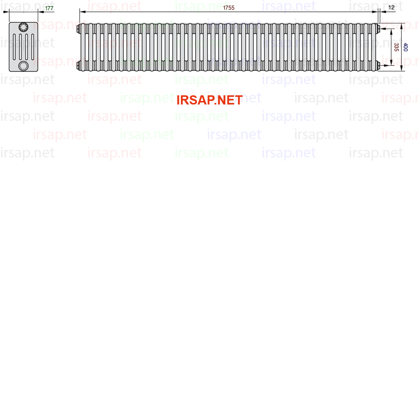 Радиатор IRSAP Tesi 50400/39 T02 CL 01